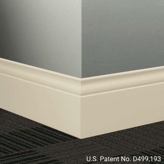 Millwork Wall Finishing System - MW 79 G Inflection 5 1⁄4” #79 Bone White - Wallbase 8' (Pack of 6)