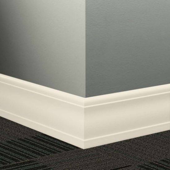 Millwork Wall Finishing System - MW 01 J Silhouette 4" #1 Snow White - Wallbase 8' (Pack of 6)