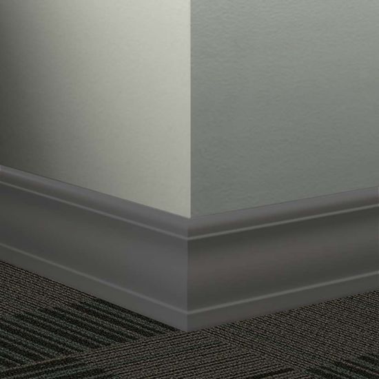 Millwork Wall Finishing System - MW 40 J Silhouette 4" #40 Black - Wallbase 8' (Pack of 6)