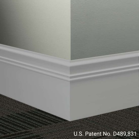Millwork Wall Finishing System - MW 69 M Monarch 6" #69 Sterling Silver - Wallbase 8' (Pack of 6)