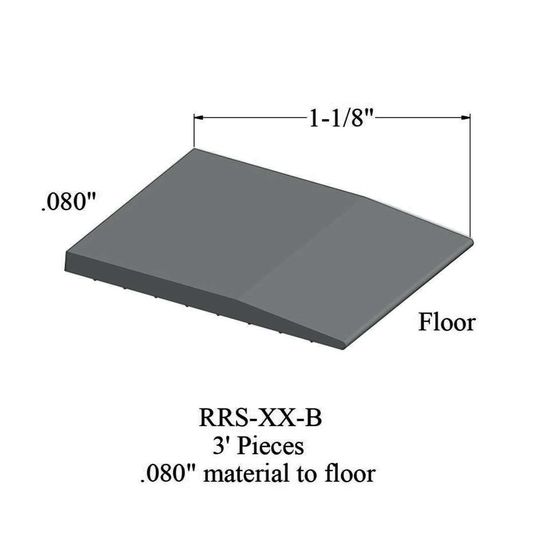 Reducers - RRS 28 B 3' pieces - .080" material to floor #28 Medium Grey
