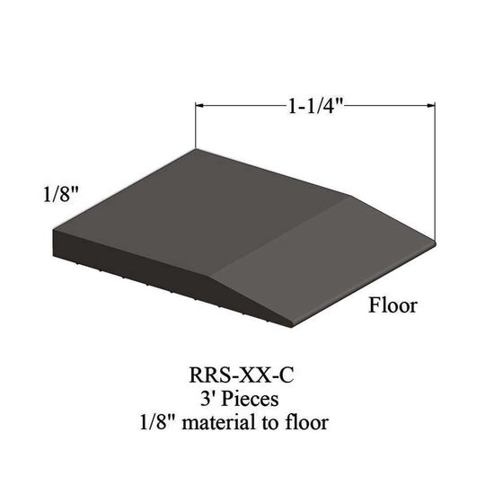 Reducers - RRS 167 C 3' pieces - 1/8" material to floor #167 Fudge