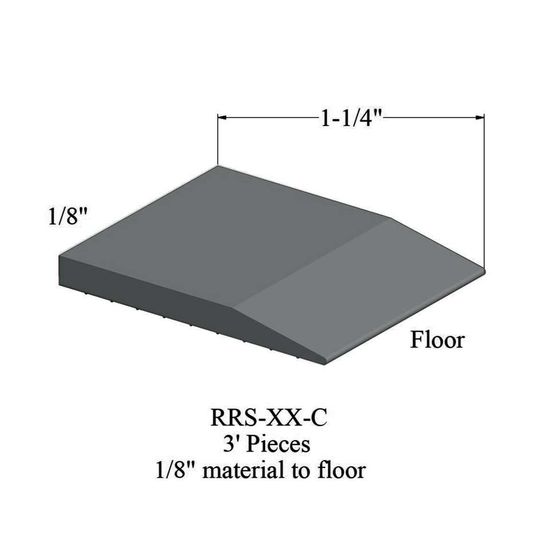 Reducers - RRS 28 C 3' pieces - 1/8" material to floor #28 Medium Grey
