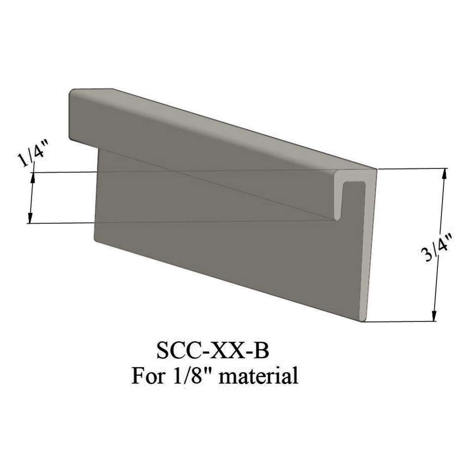 Johnsonite - Cove Caps - SCC 24 B For 1/8" Materials #24 Grey Haze 12 ...