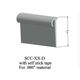 Cove Caps - SCC 38 D For 1/4" or 5/16" materials #38 Pewter 12'