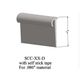 Cove Caps - SCC 55 D For 1/4" or 5/16" materials #55 Silver Grey 12'