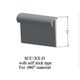 Cove Caps - SCC 71 D For 1/4" or 5/16" materials #71 Storm Cloud 12'