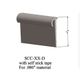 Cove Caps - SCC 283 D For 1/4" or 5/16" materials #283 Toast 12'