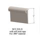 Cove Caps - SCC 11 D For 1/4" or 5/16" materials #11 Canvas 12'
