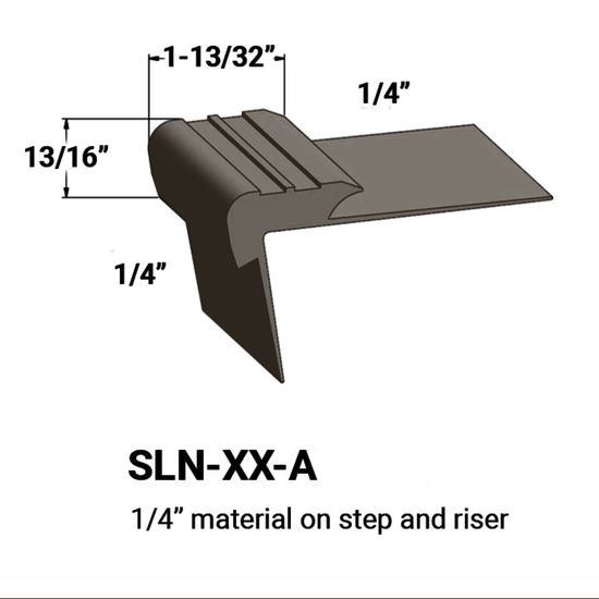 Stair Nosings - ¼” material on step and riser #66 Either Ore 12'