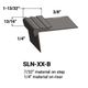 Stair Nosings - 7⁄32 " material on step to ¼" material on riser #47 Brown 12'