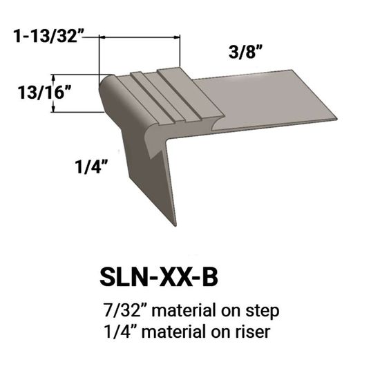 Stair Nosings - 7⁄32 " material on step to ¼" material on riser #31 Zephyr 12'
