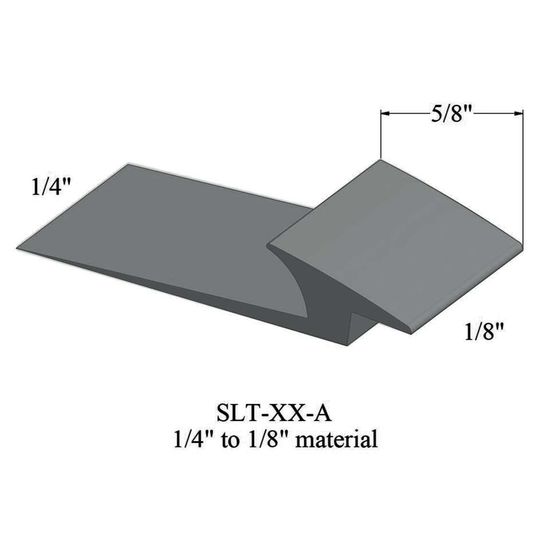 Slim Line Transitions - SLT 28 A 1/4" to 1/8" material #28 Medium Grey 12'