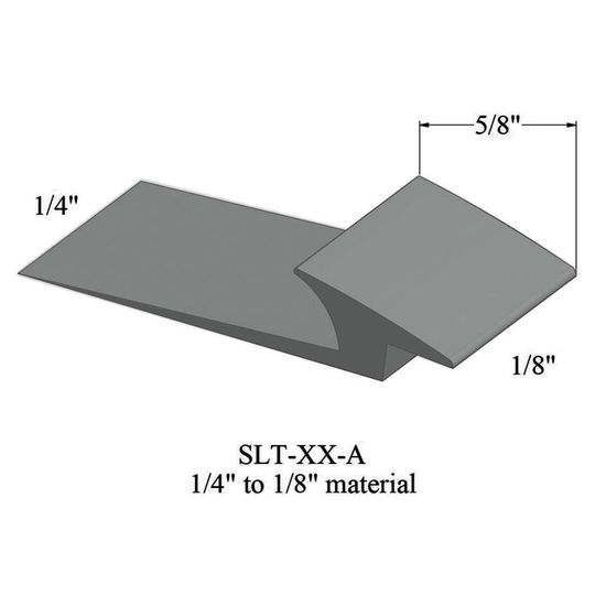 Slim Line Transitions - SLT 38 A 1/4" to 1/8" material #38 Pewter 12'