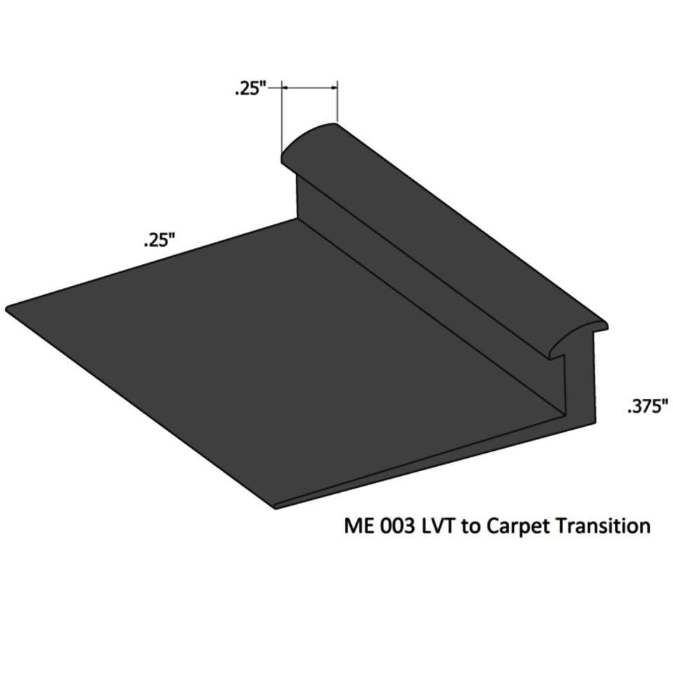 Johnsonite Slim Line Transitions - SLT 40 F 1/4 To 3/8" Material" #40 ...