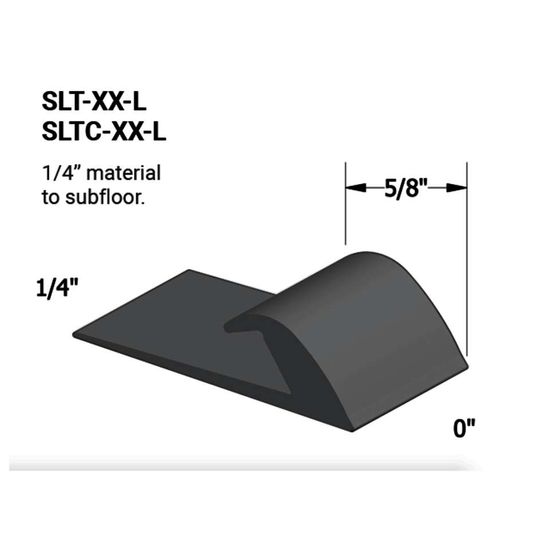 Slim Line Transitions - SLT 178 L 1/4" material to subfloor #178 Ironstone 12'