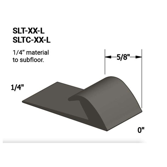 Slim Line Transitions - SLT 179 L 1/4" material to subfloor #179 Steel 12'