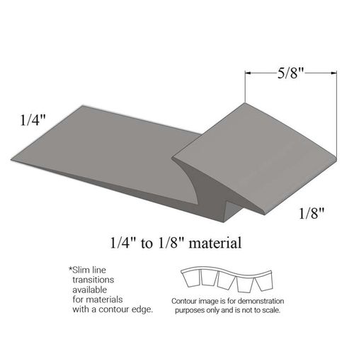 Johnsonite - Slim Line Transitions - SLTC 48 A 1/4 to 1/8