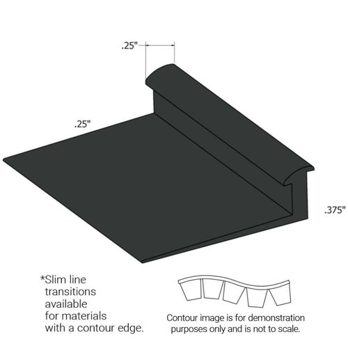 Johnsonite - Slim Line Transitions - Sltc 82 F 1 4 To 3 8