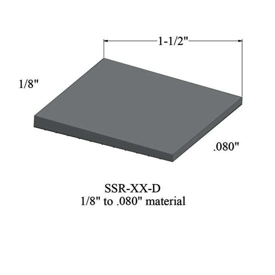 Reducers - SSR 28 D 1/8" to .080" material #28 Medium Grey 12'