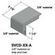 Stair Nosings - 3⁄8” material on step and riser #38 Pewter 12'