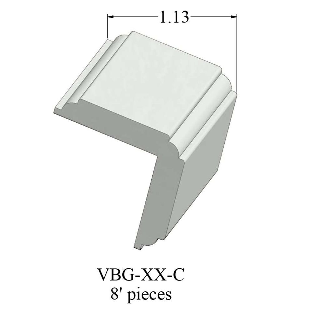Johnsonite Millwork Wall Finishing System VBG TG1 C Corner Guard 1 ¼