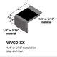 Stair Nosings - ¼” or 5⁄16" material on step and riser #48 Grey 40 Black Insert 12'