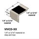 Stair Nosings - ¼” or 5⁄16" material on step and riser #22 Pearl 47 Brown Insert 12'