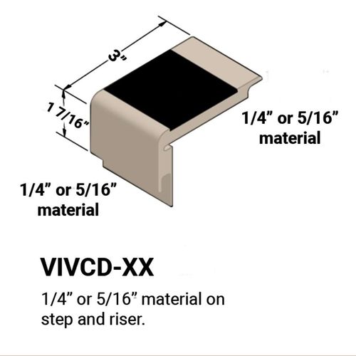 Johnsonite Stair Nosings ¼” or 5⁄16" material on step and riser 11