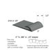 Slim Line Transitions - SLTC 82 J .080 or 1/8" matériau de sous-plancher (with contour edge)" #82 Black Pearl 12'