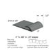 Slim Line Transitions - SLTC 82 J .080 or 1/8" material to subfloor (with contour edge)" #82 Black Pearl 12'