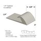 Slim Line Transitions - SLTC 77 L 1/4 matériau de sous-plancher (with contour edge) " #77 White Pearl 12'