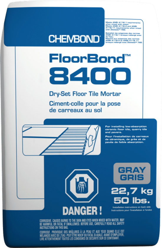 FloorBond 8400 Dry-Set Floor Tile Mortar - 50 lb