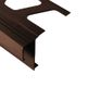 BARA-RAK Balcony Edging Profile with Drip Lip Aluminum Red Brown 8' 2-1/2"