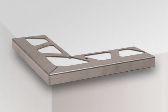 BARA-RW Outside Corner 90° for Balcony Edging Profile Stainless Steel (V2) 4-3/4"