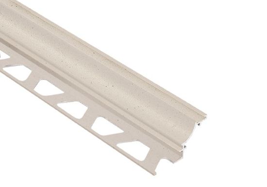 DILEX-AHK Cove-Shaped Profile with 3/8" Radius Anodized Aluminum Ivory 9/16" x 8' 2-1/2"