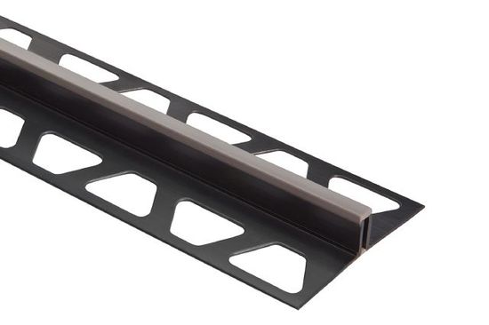 DILEX-BWB Surface Joint Profile PVC Plastic with CPE Movement Zone of 3/8" Grout Grey 1/4" x 8' 2-1/2"