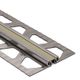 DILEX-EKSB Surface Joint Profile Stainless Steel (V4) with 1/4" Rubber Movement Zone Grey 1/4" x 8' 2-1/2