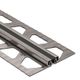 DILEX-EKSB Surface Joint Profile Stainless Steel (V4) with 1/4" Rubber Movement Zone Black 1/4" x 8' 2-1/2