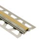DILEX-KSN Surface Movement Joint Profile Stainless Steel (V2) with Rubber Movement Zone of 7/16" Light Beige 5/8" x 8' 2-1/2"