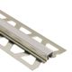 DILEX-KSN Surface Movement Joint Profile Stainless Steel (V4) with Rubber Movement Zone of 7/16" Classic Grey 1/2" x 8' 2-1/2"