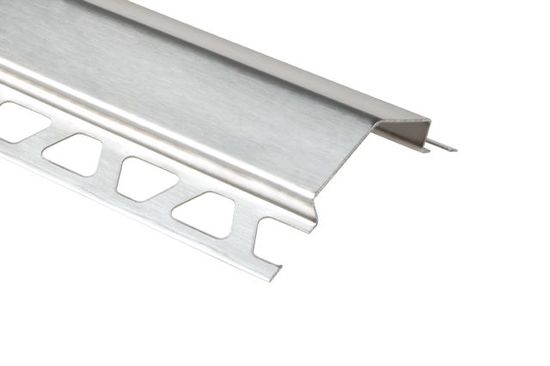 ECK-E Heavy-Duty Edge Protection for Outside Corner 135° Profile Brushed Stainless Steel (V2) 7/16" x 1-15/32" x 9' 10"