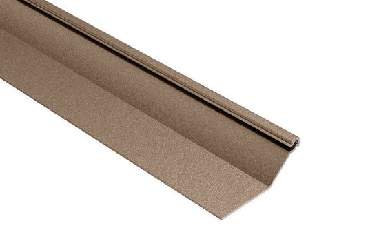FINEC-SQ Finishing and Edge-Protection Trim with a Squared Reveal Aluminum Beige 1/2" x 8' 2-1/2"