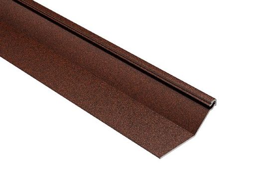 FINEC-SQ Finishing and Edge-Protection Trim with a Squared Reveal Aluminum Rustic Brown 7/16" x 8' 2-1/2"