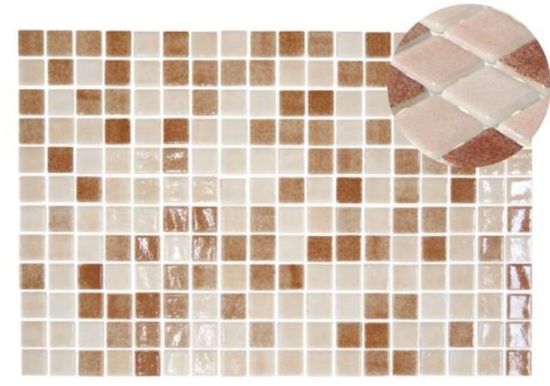 Mosaic Tiles Colour Blends Shiny Castilla 12-1/4" x 18-3/8"