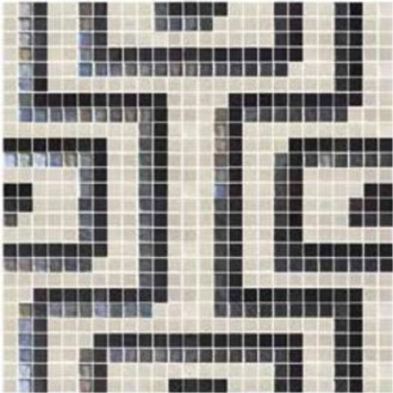 Mosaic Tiles Geoforms Inca Grey 26" x 26"