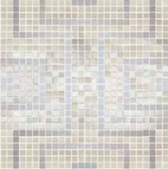 Mosaic Tiles Geoforms Inca White 26" x 26"