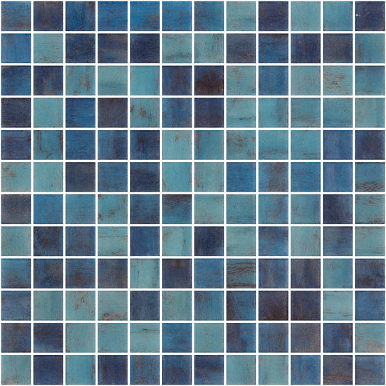 Mosaic Tiles Vanguard Matte Forest Blue 12-1/4" x 12-1/4"