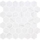 Mosaic Tiles Hex XL Ecostones Matte Venato White 11-1/4" x 11-3/16"