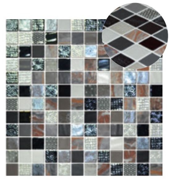 Mosaic Tiles Cosmic Firenze 13" x 13"